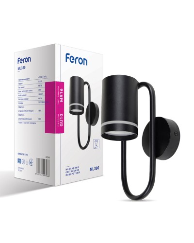 Накладной светильник Feron ML380 черный (40244)