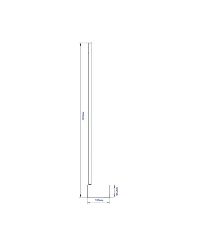 Настінний накладний LED світильник Ardero AL8120ARD 10W чорний (80009)