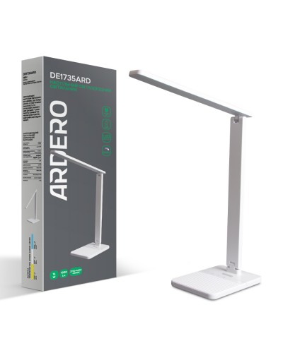 Настільний світлодіодний світильник Ardero DE1735ARD 16W 1000Lm білий (80031)