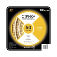 Светодиодная лента Feron SANAN LS603 60SMD/м 12V IP20 белый теплый (32279)