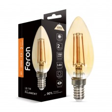 Светодиодная лампа Feron LB-158 6Вт E14 2200K золото (01519)