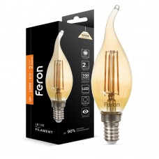 Светодиодная лампа Feron LB-159 6Вт E14 2200K золото (01520)