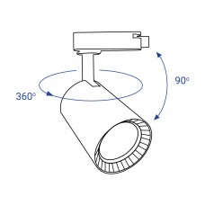 Трековый светильник Feron AL102 12W 4000К IP40 белый (29513)