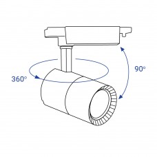 Трековый светильник Feron AL103 30W 2700К IP40 белый (32517)