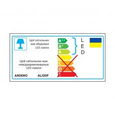 Трековый светодиодный светильник Ardero AL120F 20W 4000К IP40 черный (80158)