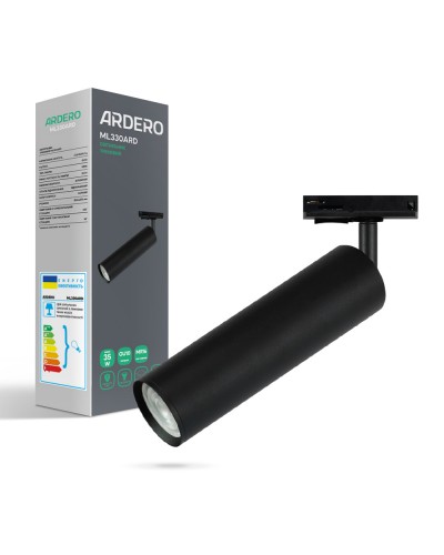 Трековый светильник под лампу Ardero ML330ARD GU10 IP20 черный (01931)
