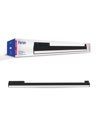 Магнитный трековый светильник Feron MGN302 24W черный (41942)