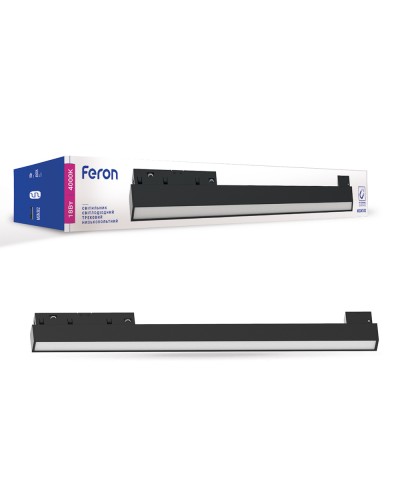 Магнитный трековый светильник Feron MGN302 18W черный (41940)