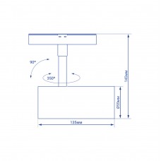Магнитный трековый светильник Feron MGN304 10W черный (41951)