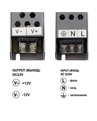 Блок питания BIOM Professional DC12 60W BPU-60 5А (00-00010150)
