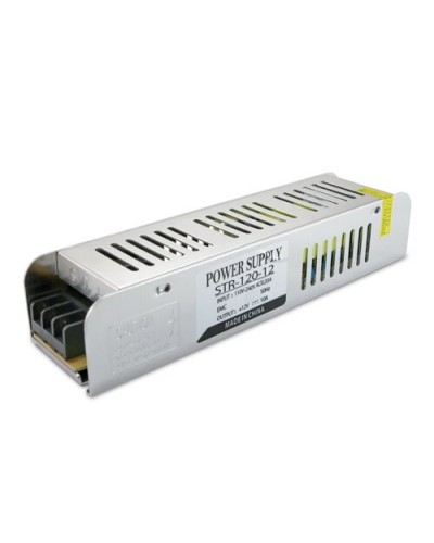 Блок питания OEM DC12 120W 10А STR-120 узкий (00-00011671)