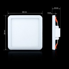 Светильник LED Biom СL-S9W-5/2 NEW 9Вт квадратный 5000К (00-00014097)