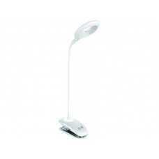 Светодиодный настольный светильник Luxel Прищепка 6W IP20 (белый)+USB,ночник (TLC-04W)