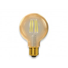 Філаментна світлодіодна лампа Luxel 077-HG 5W G80 E27 2500K (077-HG) Gold