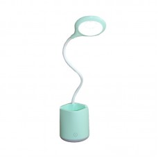 LED настольный светильник Голубой с подстаканником и с аккумулятором (EH-070CYAN)