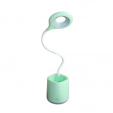 LED настольный светильник Голубой с подстаканником и с аккумулятором (EH-070CYAN)