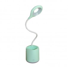 LED настольный светильник Голубой с подстаканником и с аккумулятором (EH-070CYAN)