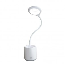 LED настольный светильник Белый с подстаканником и с аккумулятором (EH-070W)