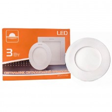 Светильник точечный врезной ЕВРОСВЕТ 3Вт круг LED-R-90-3 (000039169)