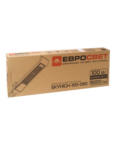 Светильник уличный консольный ЕВРОСВЕТ 100Вт 6400К SKYHIGH-100-060 (000040456)