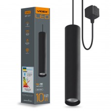LED светильник подвесной трековый VIDEX 10W 4100K черный (VL-ST-10034B)
