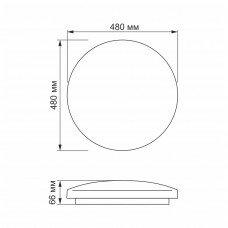 LED светильник настенно-потолочный VIDEX 48W 4100K Звездное небо (VL-CLR-484S)