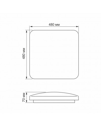 LED светильник настенно-потолочный Квадрат VIDEX 48W 4100K Матовый (VL-CLS-484M) LED светильник настенно-потолочный Квадрат VIDEX 48W 4100K Матовый (VL-CLS-484M)