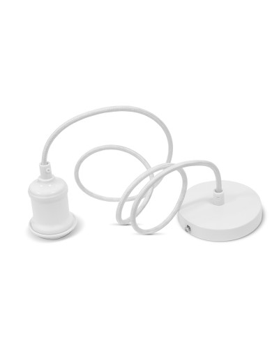 Світильник підвісний декоративний VIDEX VL-PD116IW Е27 1,1м Метал білий (VL-PD116IW)