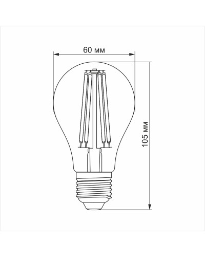 LED лампа VIDEX Filament A60F 10W E27 4100K (VL-A60F-10274) LED лампа VIDEX Filament A60F 10W E27 4100K (VL-A60F-10274)