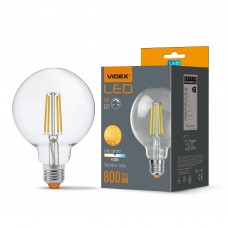 Светодиодная лампа VIDEX Filament G95FD 7W E27 4100K димерная (VL-G95FD-07274)
