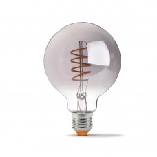 Светодиодная лампа VIDEX Filament G95FGD 4W E27 2100K димерный графит (VL-G95FGD-04272)