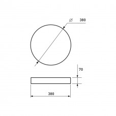 Потолочный светильник LED Undulate N31 48W 3000K - 6500K (LED-ESL-48W-N31)