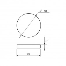 LED Светильник круглый накладной GM 21W 4000K (LED-NLR-21/40 GM)