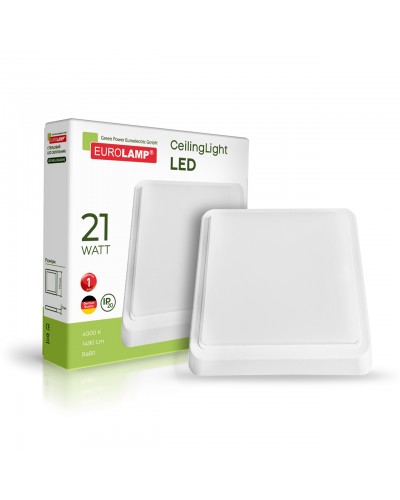LED Світильник квадратний накладний GM 21W 4000K (LED-NLS-21/40 GM)