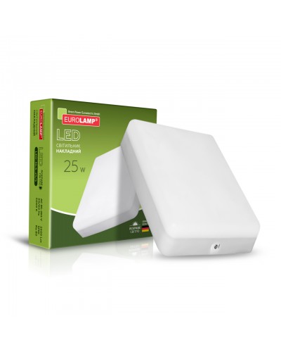 LED Светильник квадратный накладной GL 25W 5000K (LED-NLS-25/5)