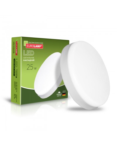 LED Світильник круглий накладний GL 25W 5000K (LED-NLR-25/5)