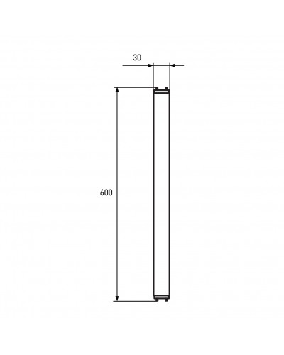 Линейная светодиодная лампа EUROLAMP NANO 9W G13 (T8) 4000K 220V (LED-T8-9W/4000(nano))