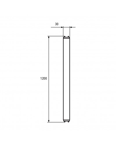 Линейная светодиодная лампа EUROLAMP NANO 18W G13 (T8) 6500K 220V (LED-T8-18W/6500(nano))