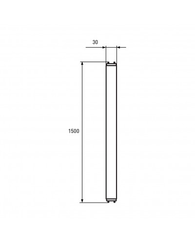 Линейная светодиодная лампа EUROLAMP NANO 24W G13 (T8) 6500K 220V (LED-T8-24W/6500(nano))