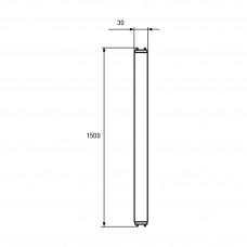 Линейная светодиодная лампа EUROLAMP стекло 24W G13 (T8) 4000K 220V (LED-T8-24W/4000(скло))