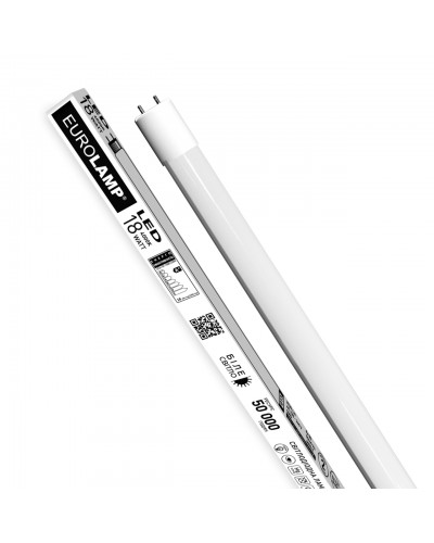 EUROLAMP LED Лампа T8 стекло 18W 4000K 140lm/W (LED-T8-18W/4000(140lm/W))
