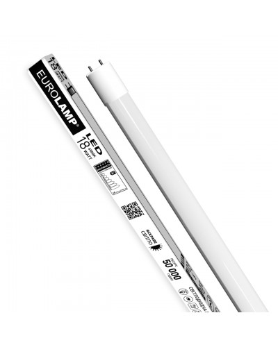 EUROLAMP LED Лампа T8 стекло 18W 6500K 140lm/W (LED-T8-18W/6500(140lm/W))