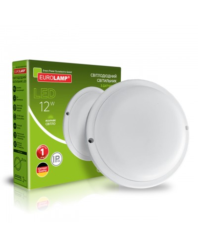 Светодиодный светильник круглый ЖКХ EUROLAMP LED (LED-NLR-12/50(sensor))