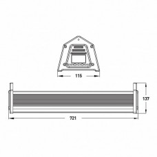 Cветильник линейный высокомощный EUROLAMP LED LINEAR HIGH (LED-LHP-150W)