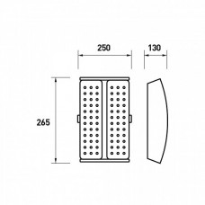 Прожектор модульный с интегрированным радиатором EUROLAMP (LED-FLP-100/50)