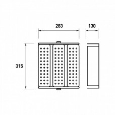 Прожектор модульний із відкритим радіатором EUROLAMP (LED-FLM-150/50)