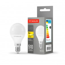 Светодиодная лампа TITANUM G45 6W E14 3000K TLG4506143)