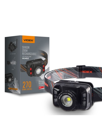 Налобний світлодіодний ліхтарик VIDEX 270Lm 5000K (VLF-H045Z)