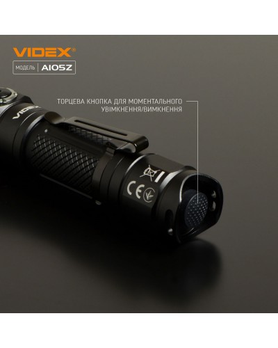 Портативный светодиодный фонарик VIDEX 1200Lm 5000K (VLF-A105Z) Портативный светодиодный фонарик VIDEX 1200Lm 5000K (VLF-A105Z)