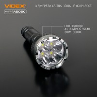 Портативний світлодіодний ліхтарик VIDEX 5500Lm 5000K (VLF-A505C)